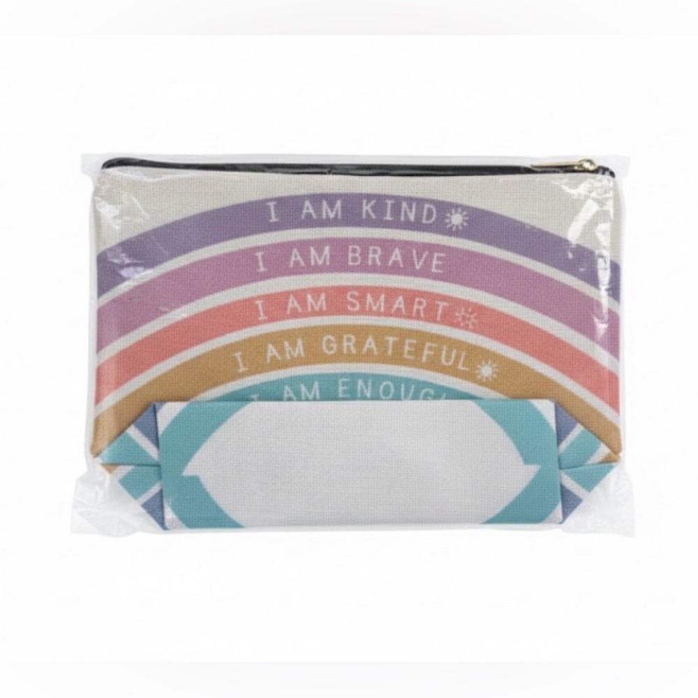 Positive Affirmation Rainbow Pouch